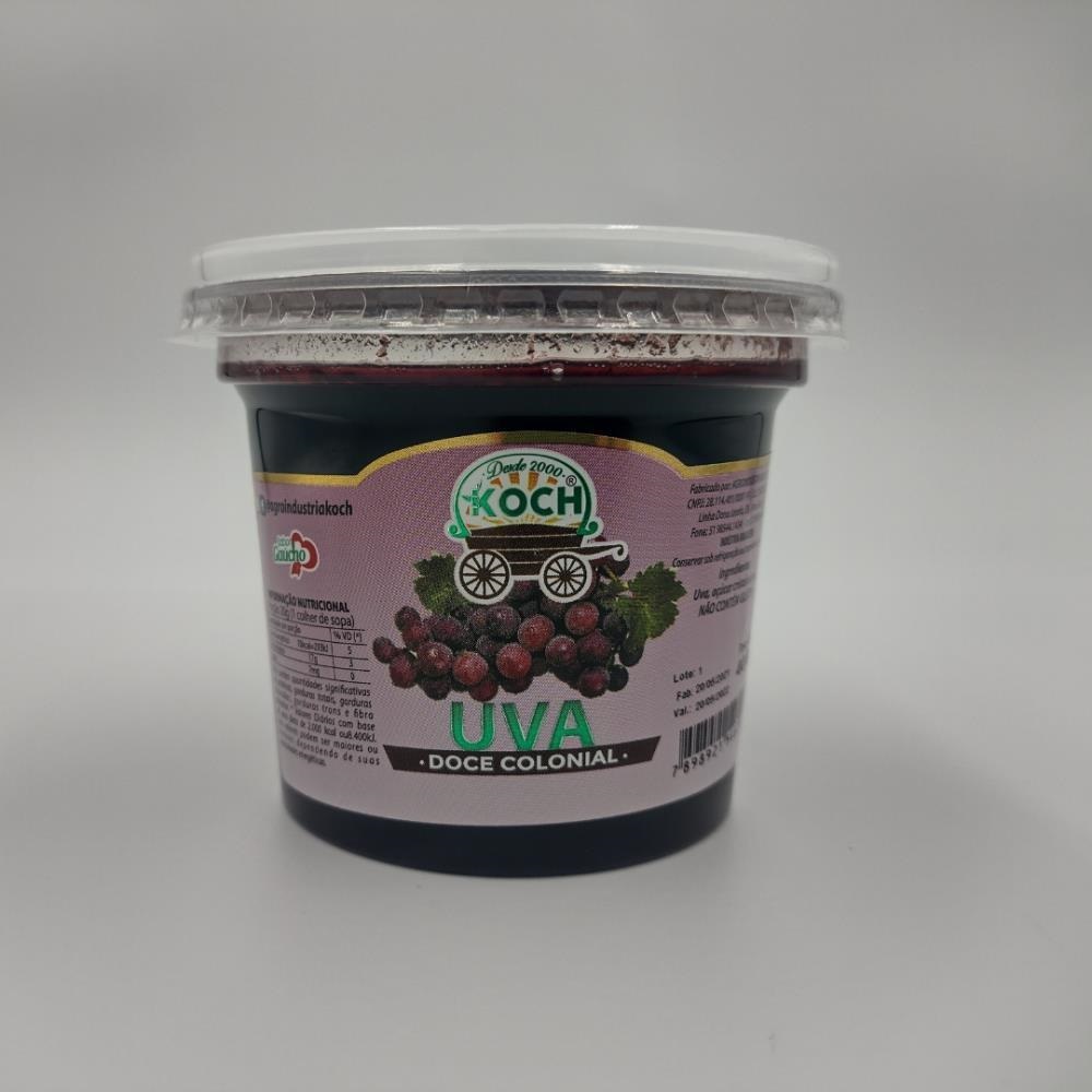 Geléia Piá Pote Chimia Doce Schimier Tipo Colonial 5x400 Gr